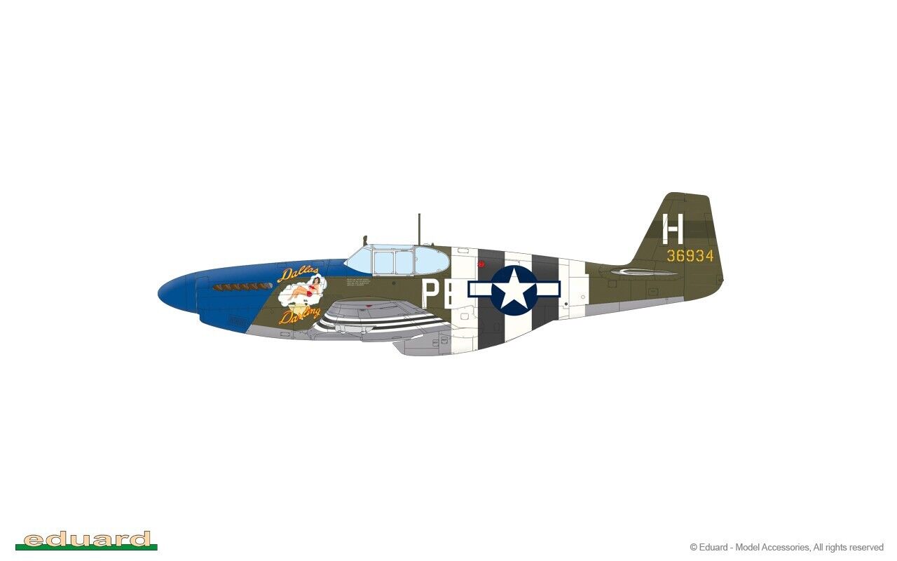 Eduard 1:48 Overlord D-Day P-51B Mustangs Limited Edition Dual Combo Set - 11181