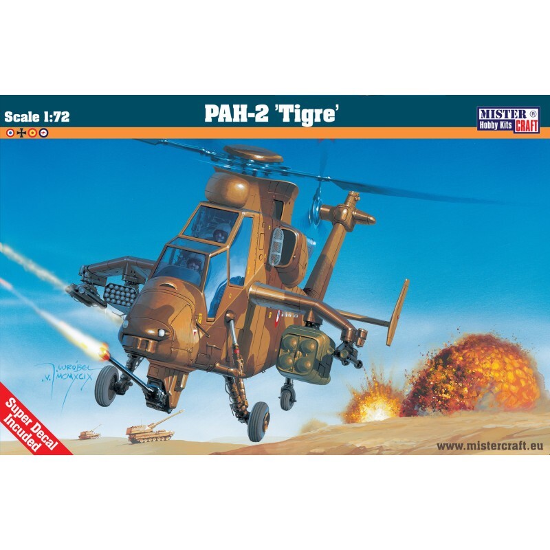 MisterCraft Hobby Kits 1:72 Scale (D-60) EC-665 'Tigre' Attack Helicopter 040604