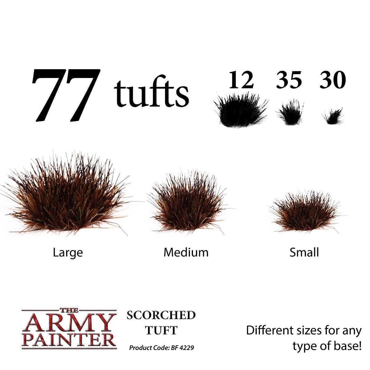 The Army Painter Battlefields Scorched Tufts For Wargaming (77) Per Pack BF4229