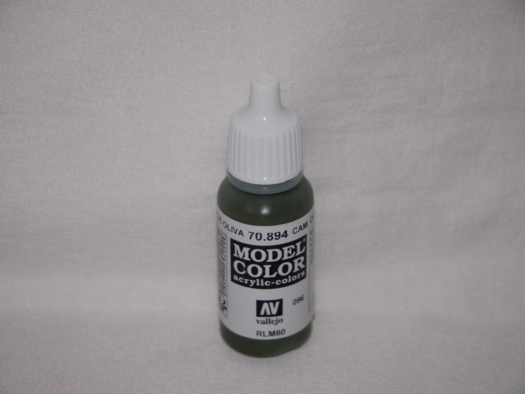 Vallejo Model Color Camouflage Olive Green Acrylic 17ml Dropper Bottle - 70.894