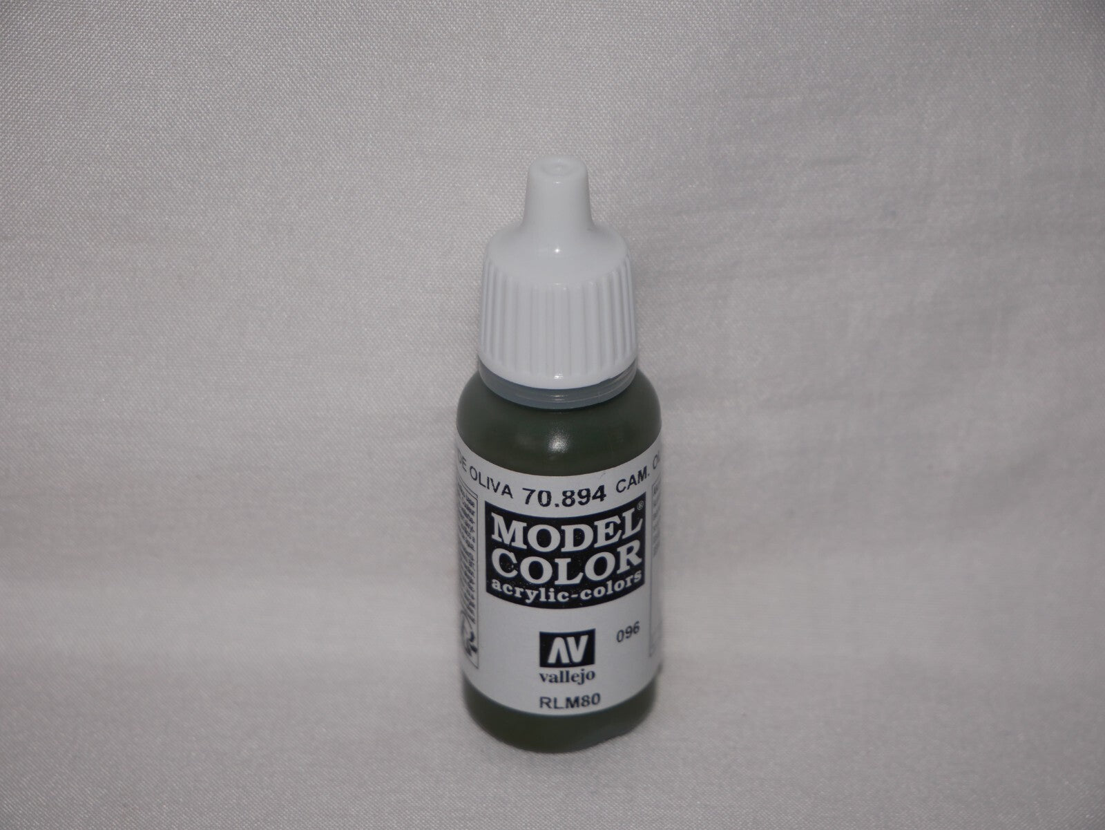 Vallejo Model Color Camouflage Olive Green Acrylic 17ml Dropper Bottle - 70.894