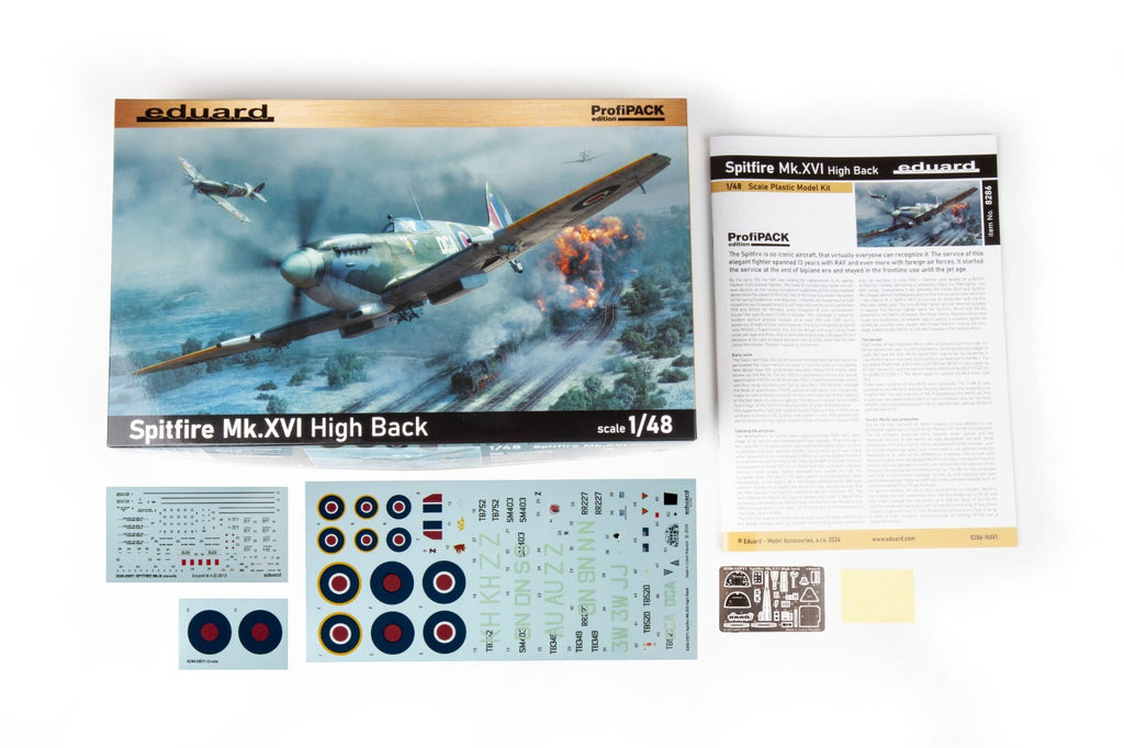 Eduard 1:48 Scale Supermarine Spitfire Mk.XVI High Back ProfiPACK Edition - 8286