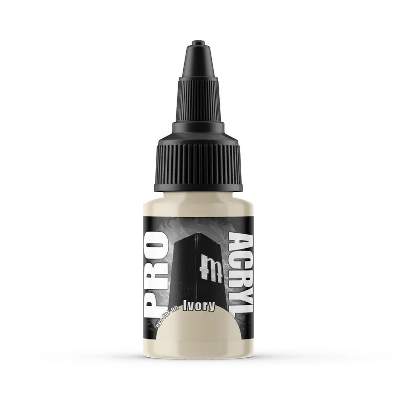 Monument Hobbies Pro Acryl Paint Range Ivory 22ml Twist Top Bottle - (MPA-023)