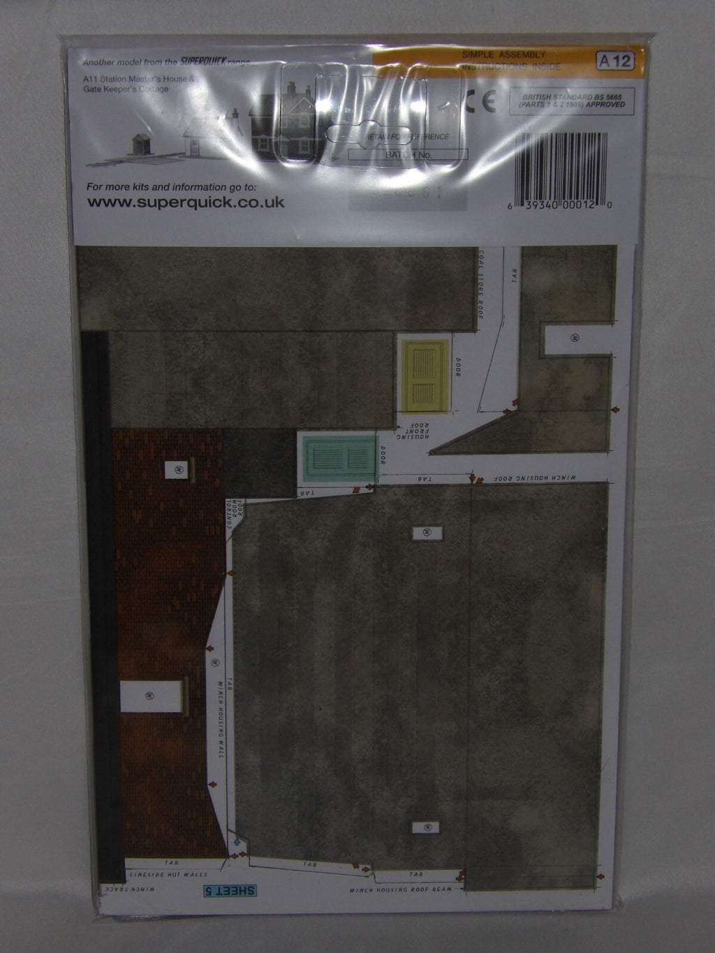 Superquick Kits 1:76 Scale Coaling Tower Scaled For OO & HO  - SQA12
