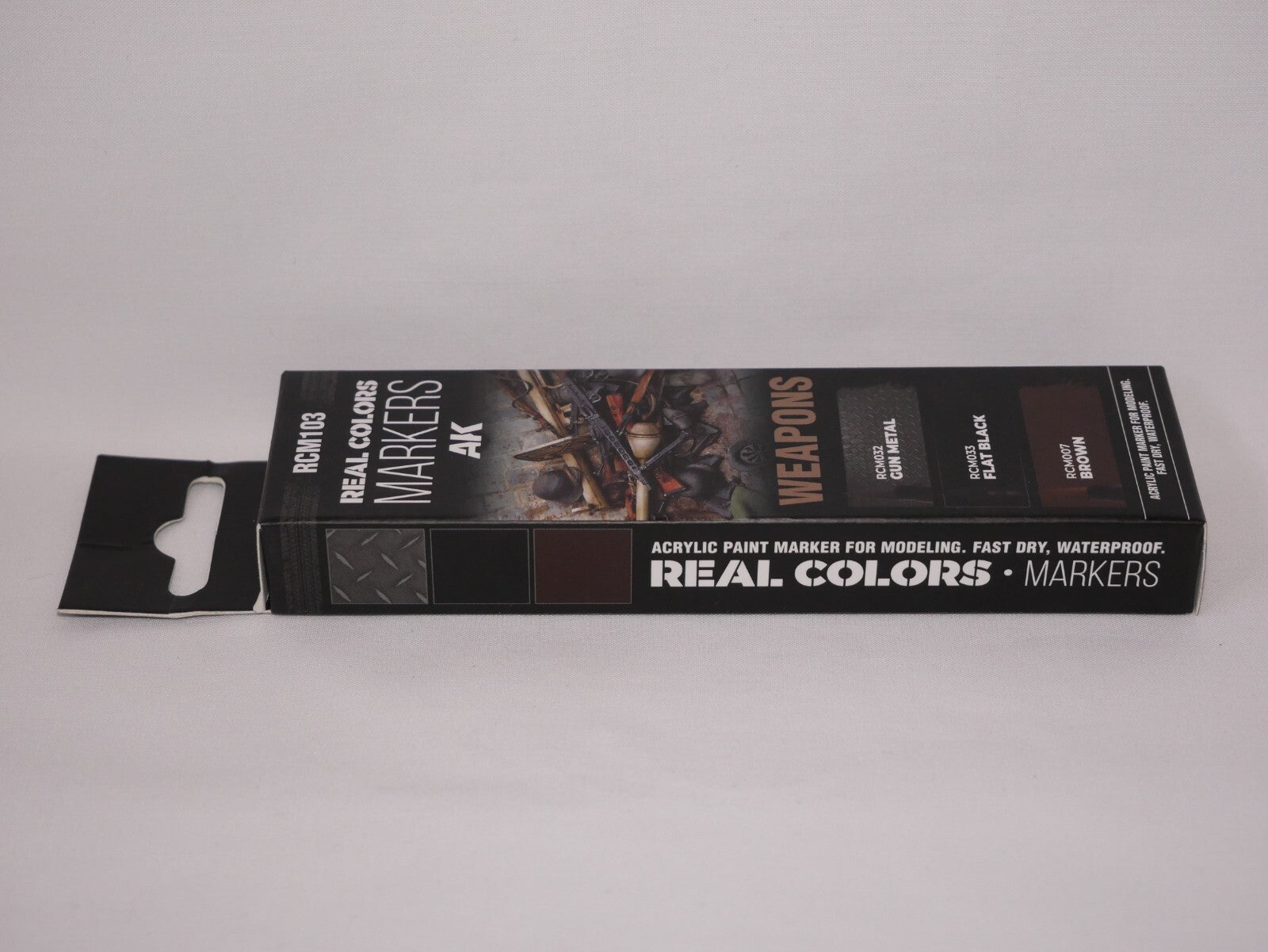 AK Interactive Real Colors Fast Dry Acrylic Markers Weapons (3 Piece) Set RCM103