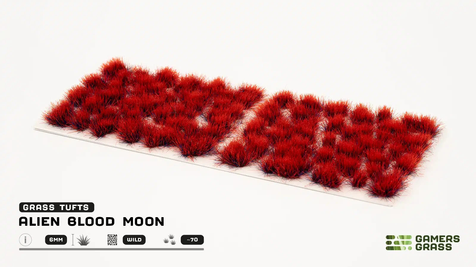 Gamers Grass Alien Blood Moon 6mm Tufts For Wargaming Bases (75) Per Pack - GGA-BM