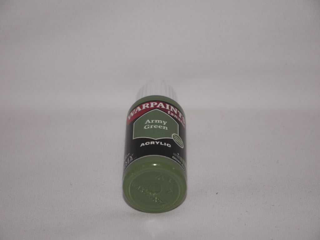 The Army Painter Warpaints Fanatic Acrylic Army Green 18ml Dropper Bottle WP3068