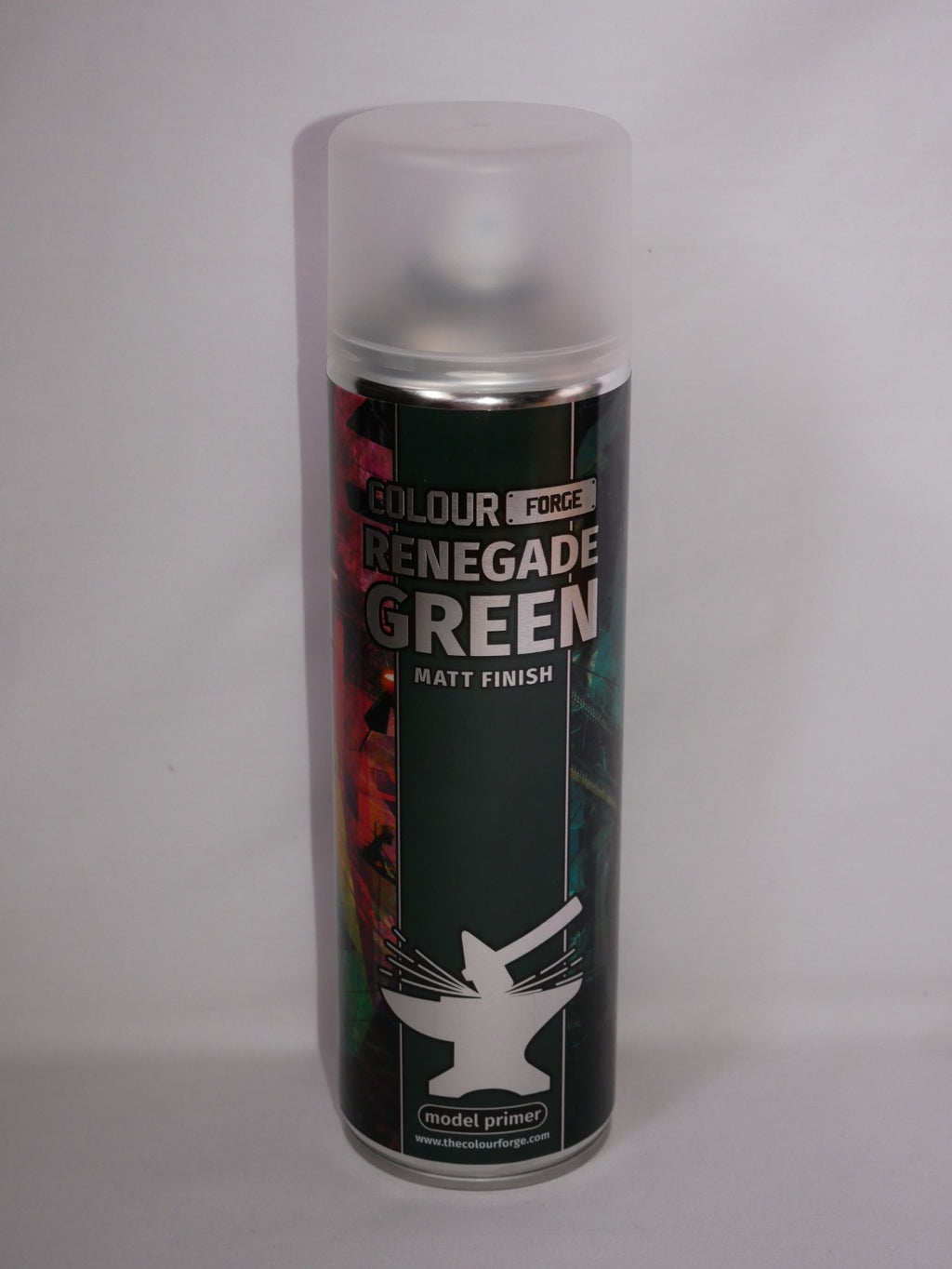 The Colour Forge Renegade Green Matt Finish Model Primer 500ml Aerosol Spray Can