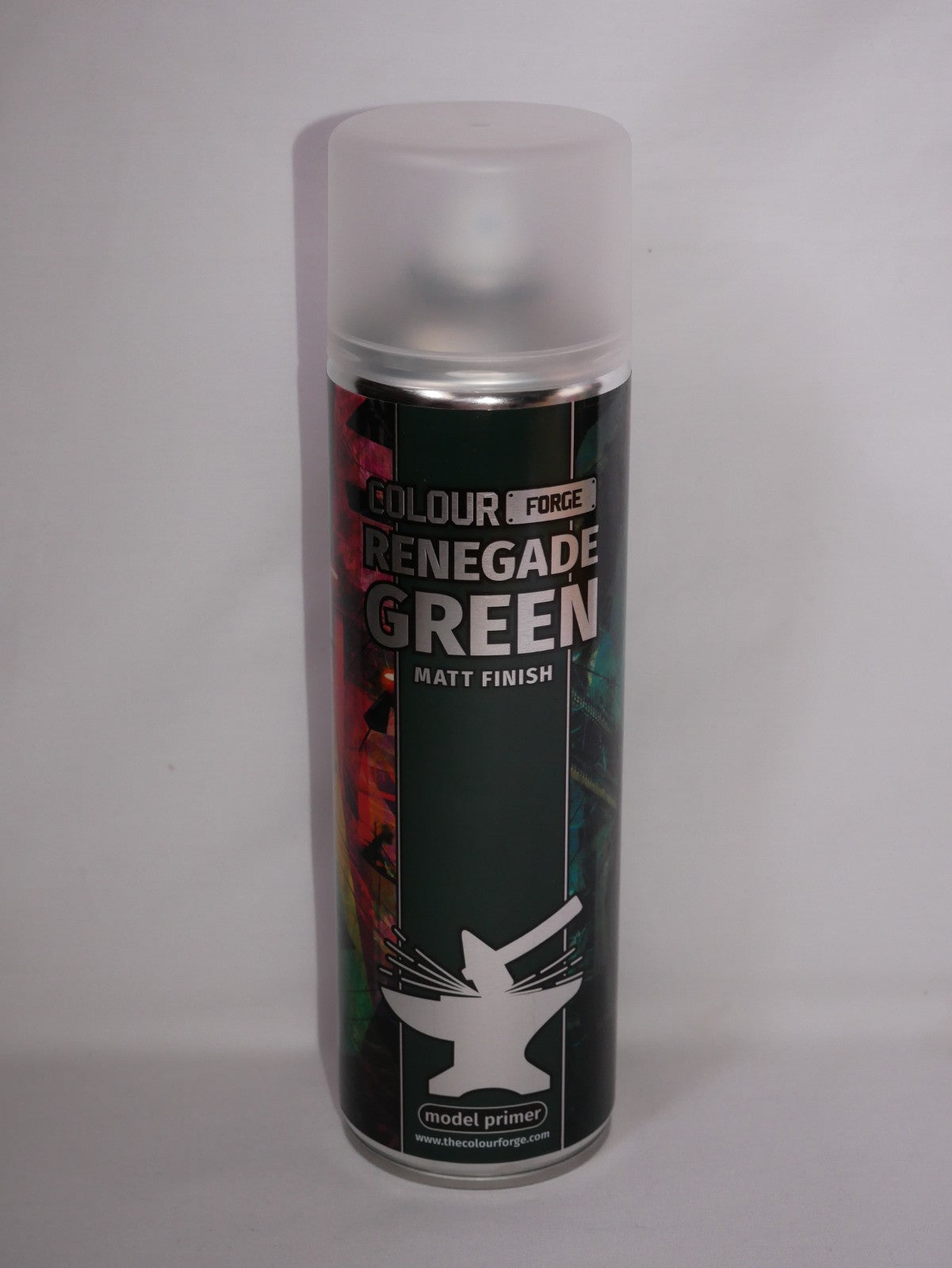 The Colour Forge Renegade Green Matt Finish Model Primer 500ml Aerosol Spray Can