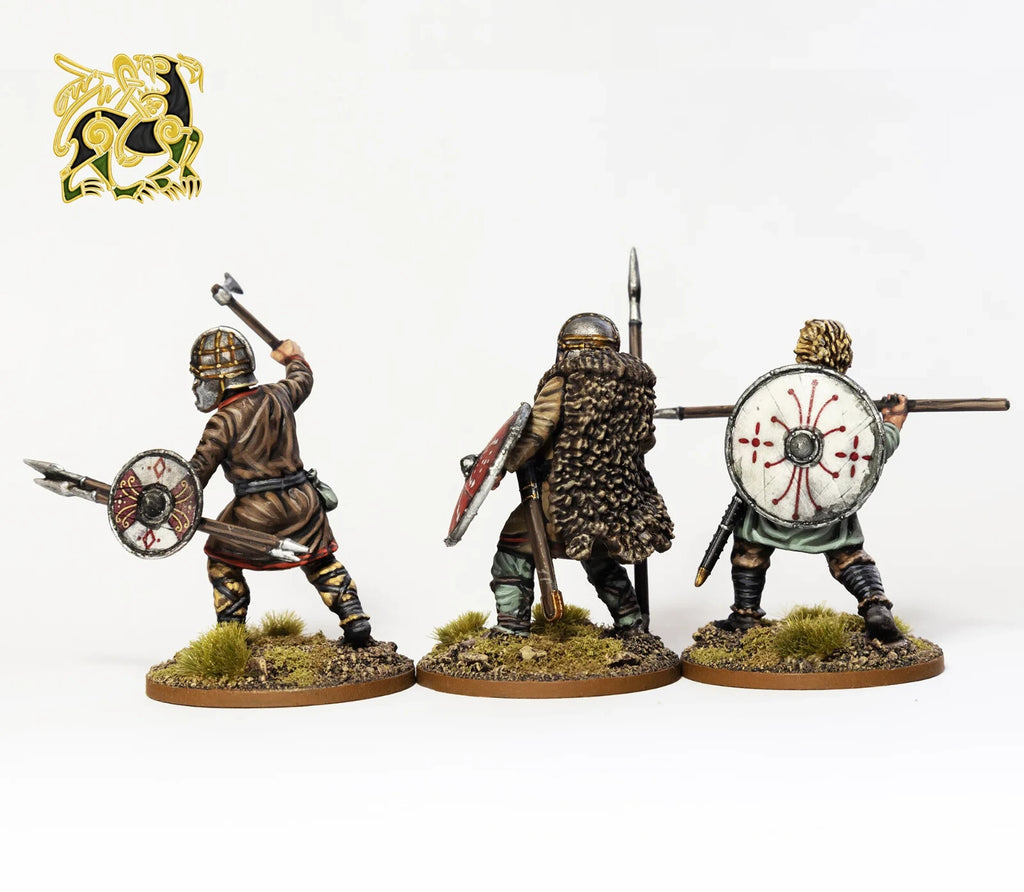 Victrix Warriors Of The Dark Ages 28mm Early Saxon Unarmoured Warriors - VXDA016