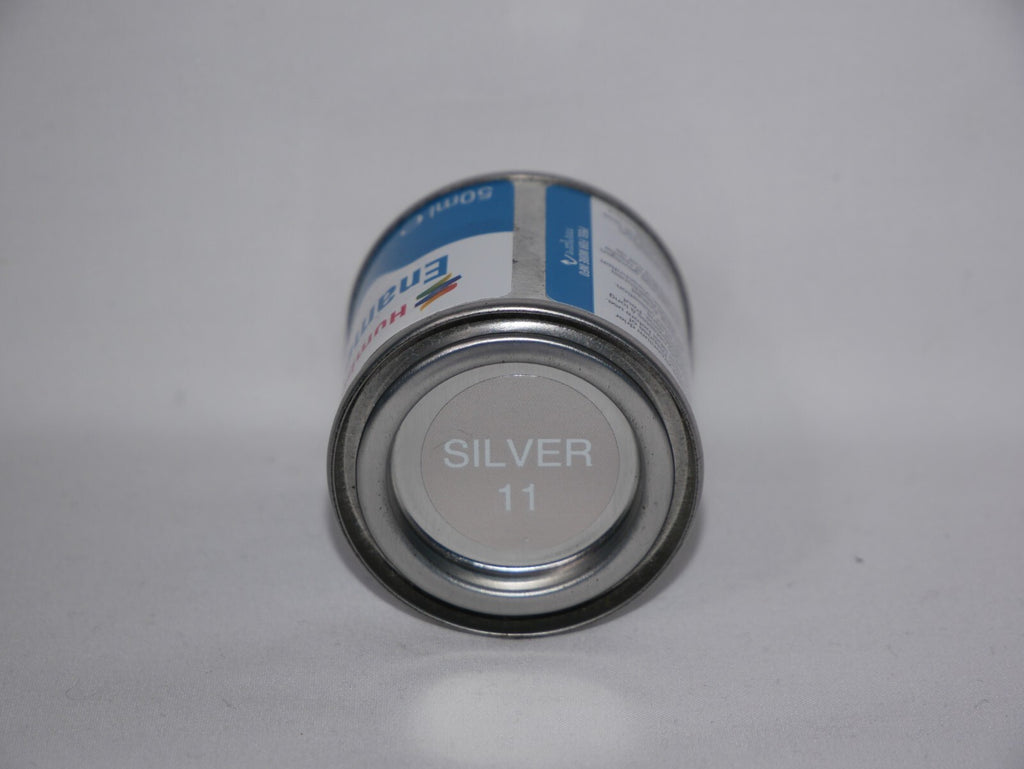 Humbrol Scale Modelling Enamel Paints Metallic Silver No 11 (50ml) Tub - AQ0011