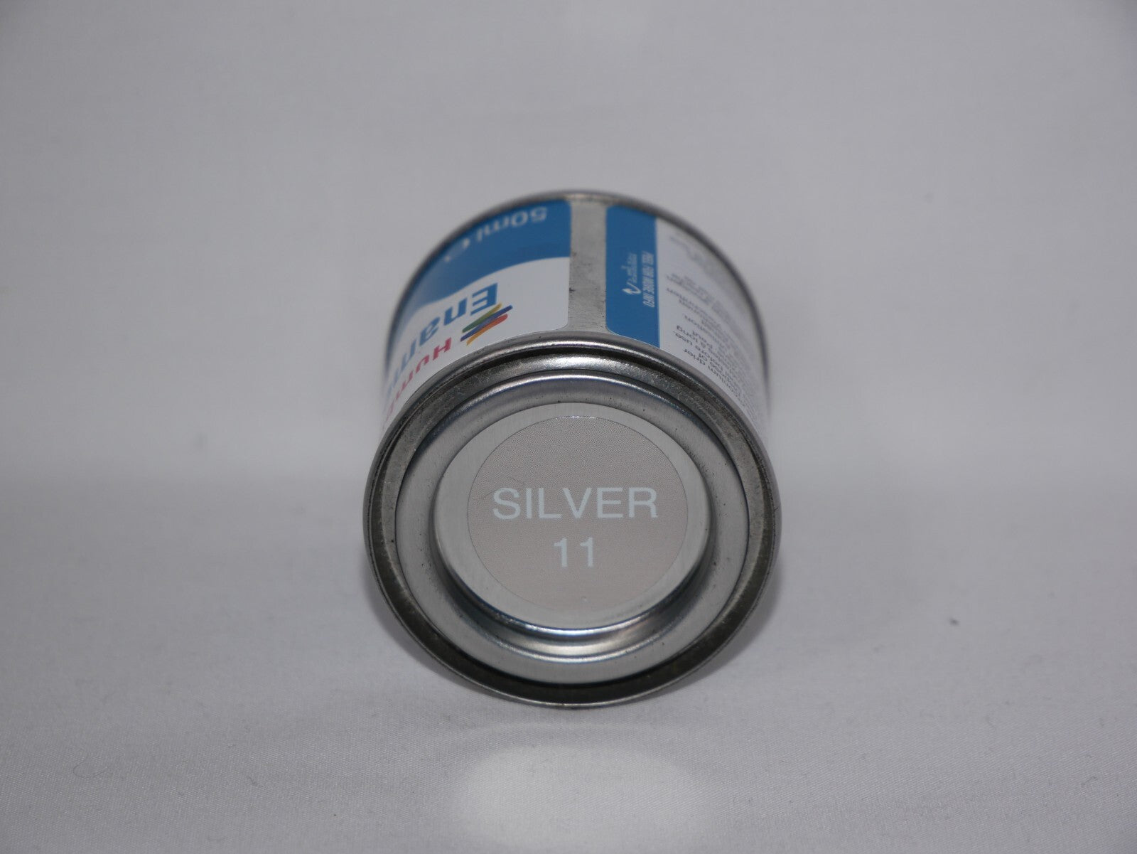 Humbrol Scale Modelling Enamel Paints Metallic Silver No 11 (50ml) Tub - AQ0011