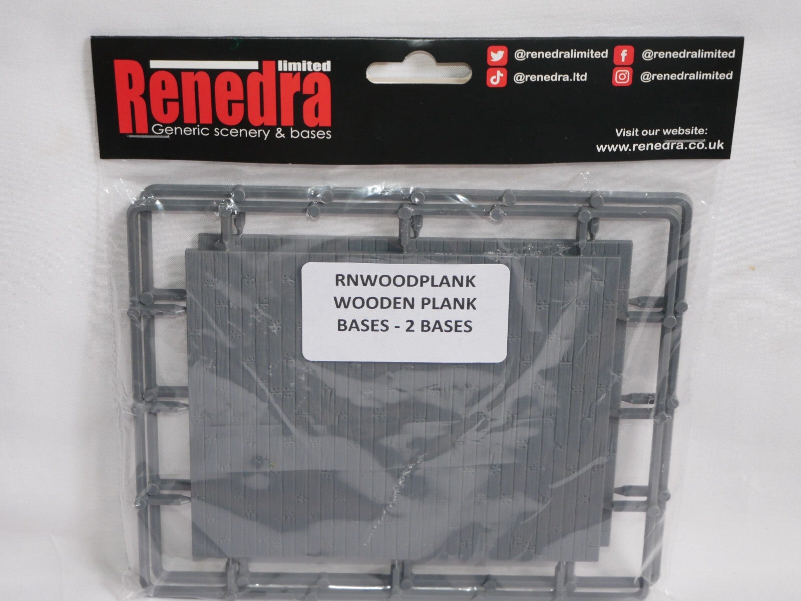 Renedra Ltd Generic Scenery & Bases Wooden Plank Bases 2 Per Pack - RNWOODPLANK