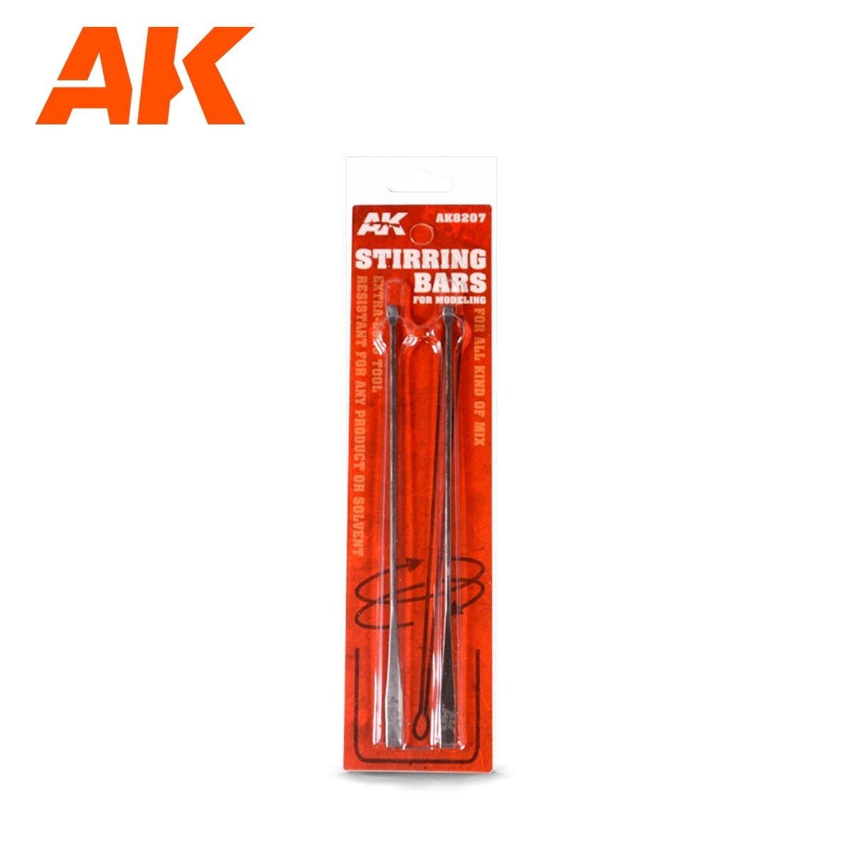 AK Interactive Stainless Steel Stirring Bars For Model & Hobby Painting - AK8207