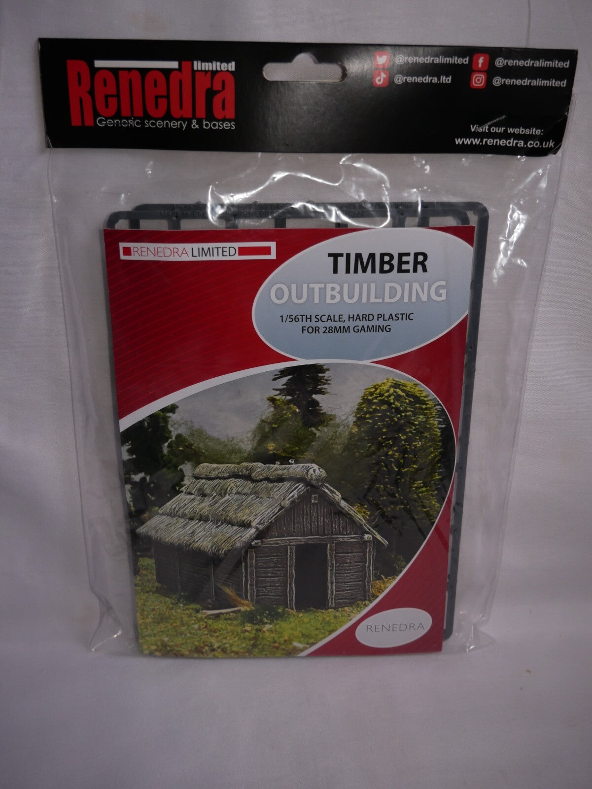 Renedra Ltd Generic Scenery & Bases 1/56th (28mm) Scale Timber Outbulding - RNTO