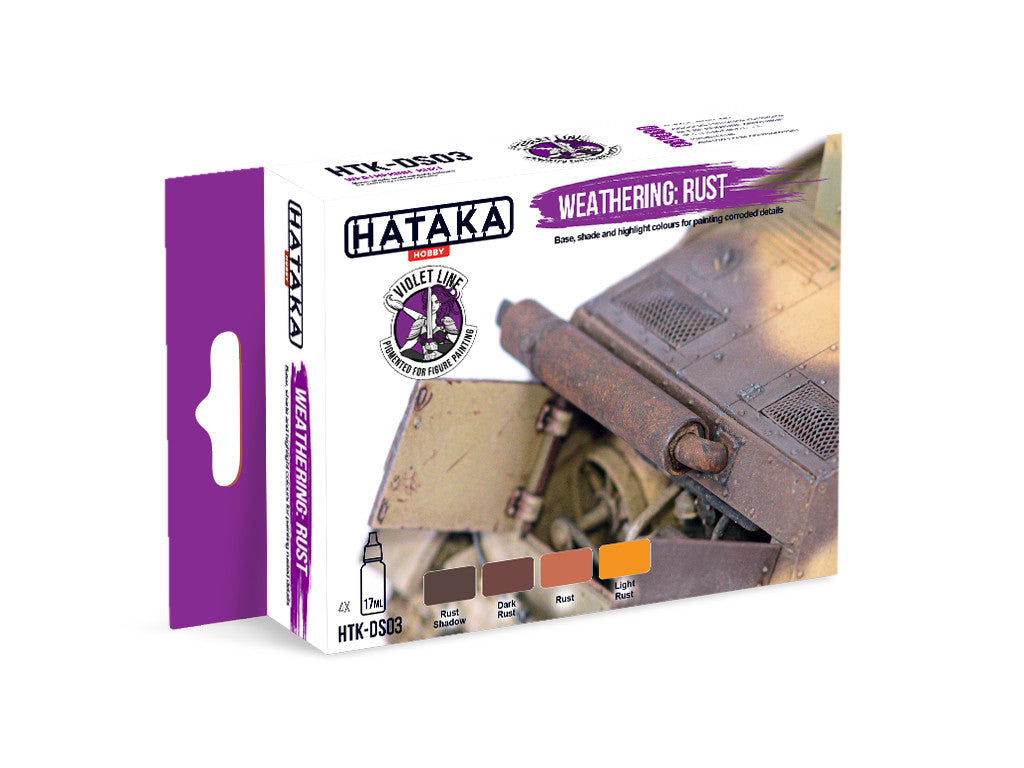 Hataka Hobby Violet Line Pigmented For Figure Painting Weathering Rust HTK-DS03
