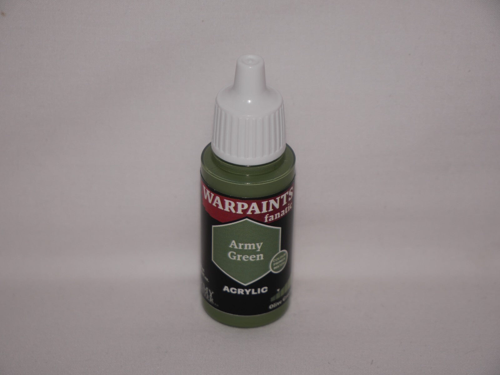The Army Painter Warpaints Fanatic Acrylic Army Green 18ml Dropper Bottle WP3068
