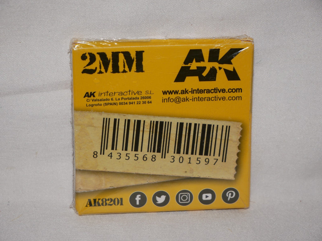 AK Interactive High Quality Smooth Rice Paper Masking Tape (2mm x 20m) AK8201