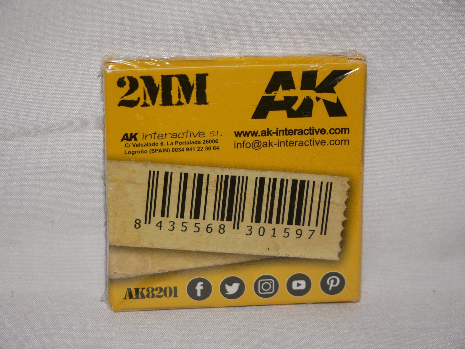 AK Interactive High Quality Smooth Rice Paper Masking Tape (2mm x 20m) AK8201