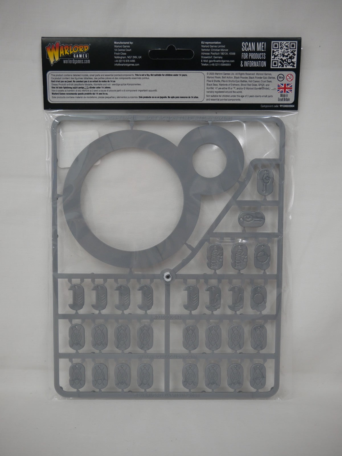 Warlord Games Bolt Action 1:56 Plastic Templates Game Accessories - (409000001)