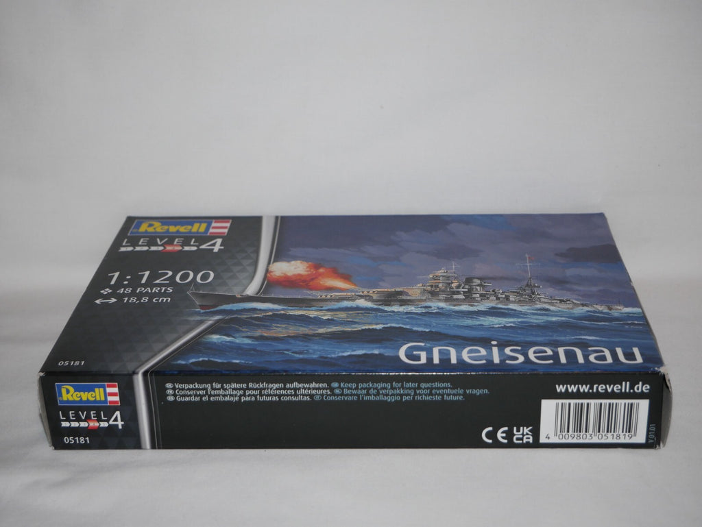 Revell 1:1200 SMS Gneisenau WWII German battleship Model Kit Skill Level 4 05181