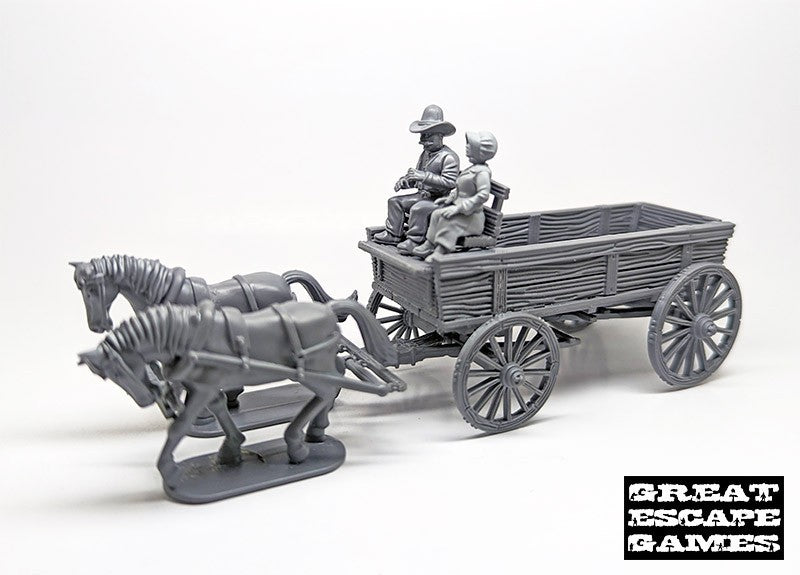 Great Escape Games Dead Mans Hand 28mm Scale General Purpose Wagon - DMHP003