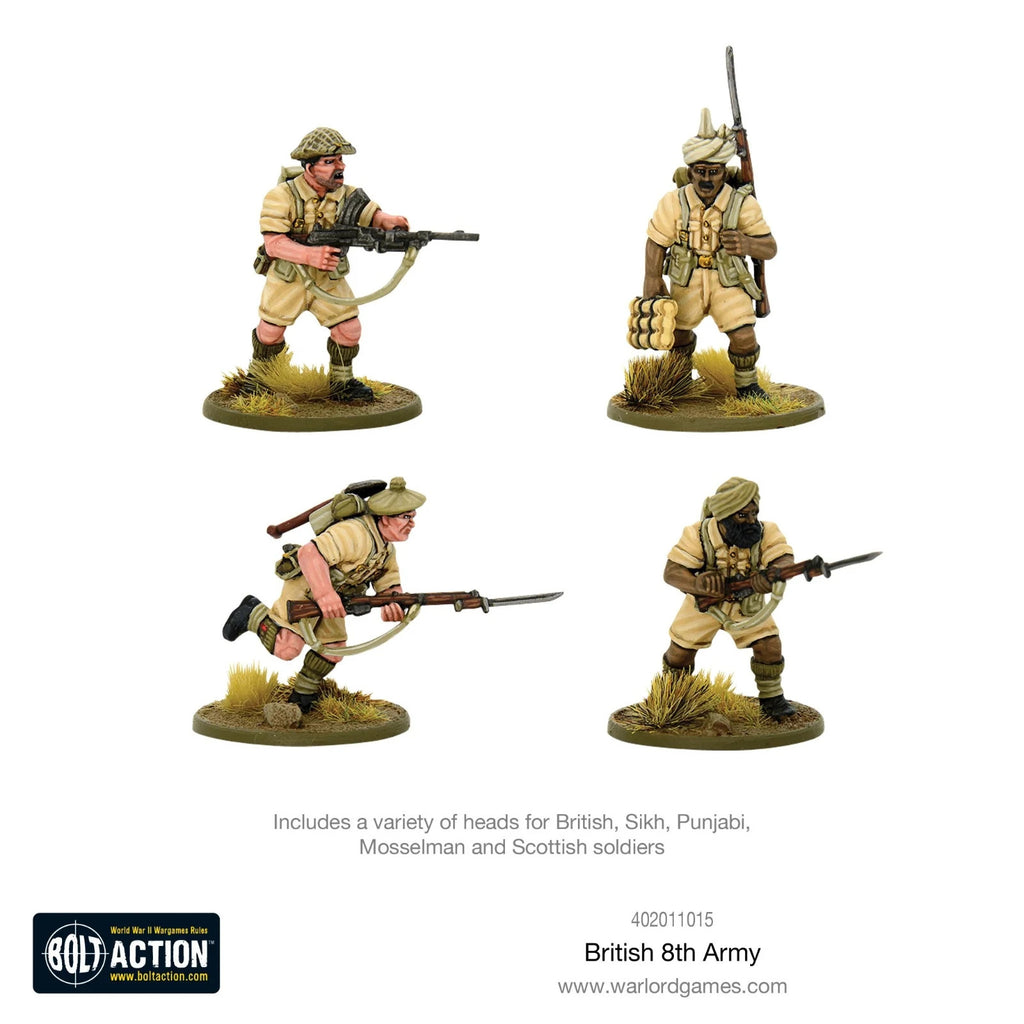 Warlord Games Bolt Action 1:56 British 8th Army Commonwealth Infantry 402011015