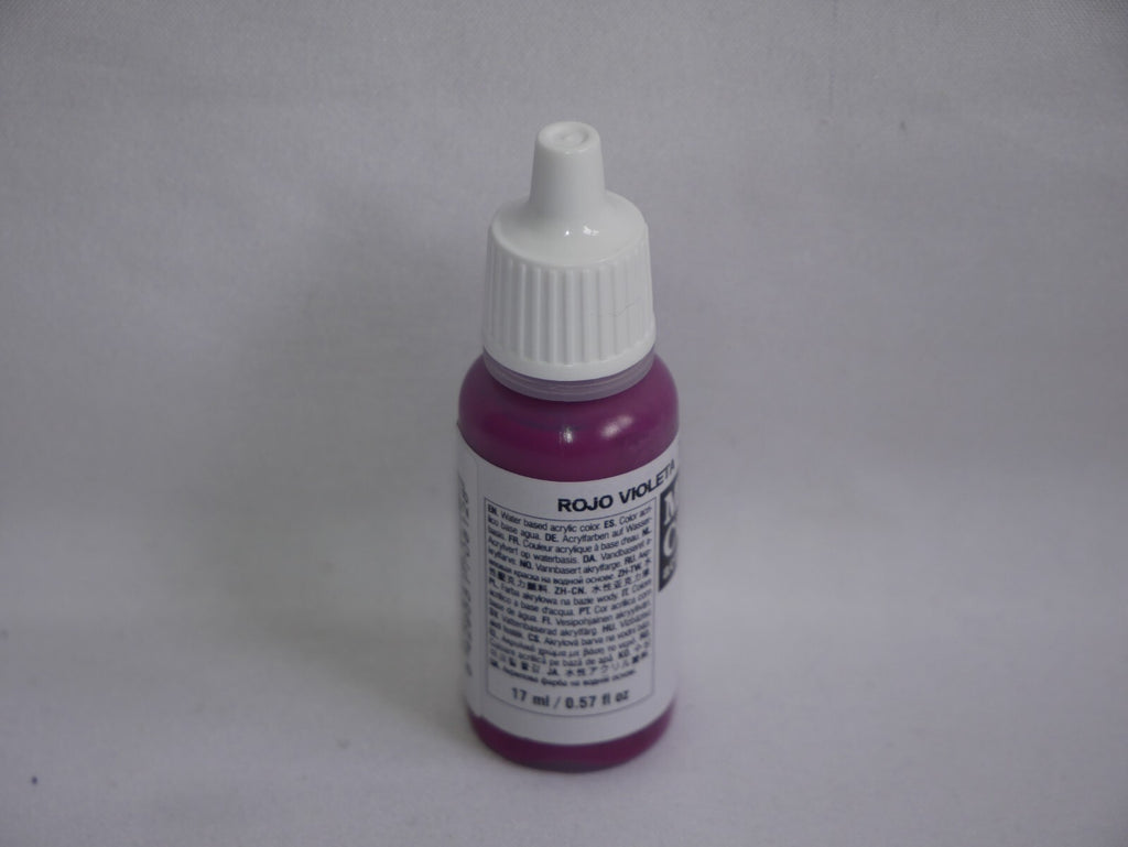 Vallejo Model Color Violet Red Acrylic 17ml/0.57 fl oz Dropper Bottle - 70.812
