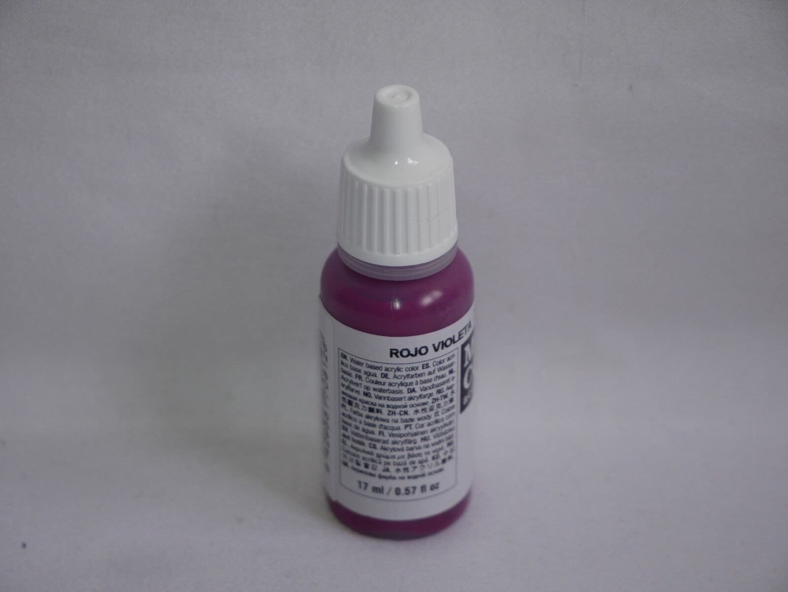 Vallejo Model Color Violet Red Acrylic 17ml/0.57 fl oz Dropper Bottle - 70.812