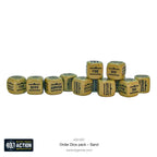 Warlord Games Bolt Action 1:56 Scale 12x Sand Coloured Order Dice - (402610007)