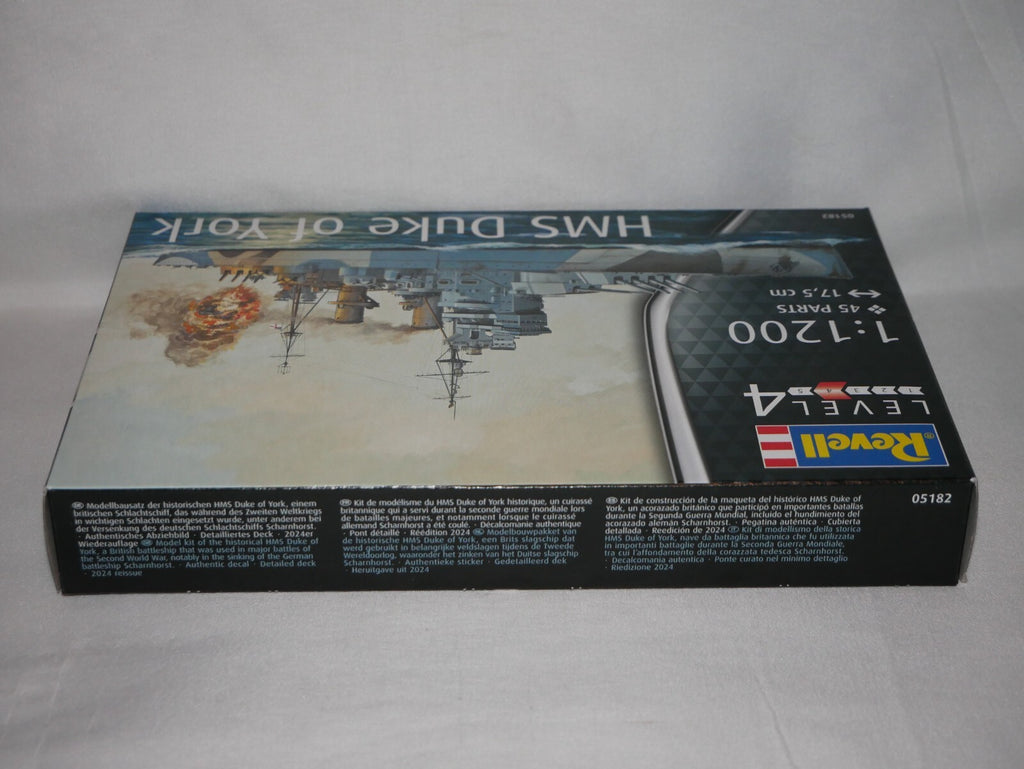 Revell 1:1200 HMS Duke of York WWII UK Battleship Model Kit Skill Level 4 05182