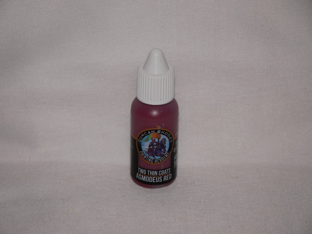 Duncan Rhodes Painting Academy 'Two Thin Coats' Asmodeus Red 15ml Bottle - 10065