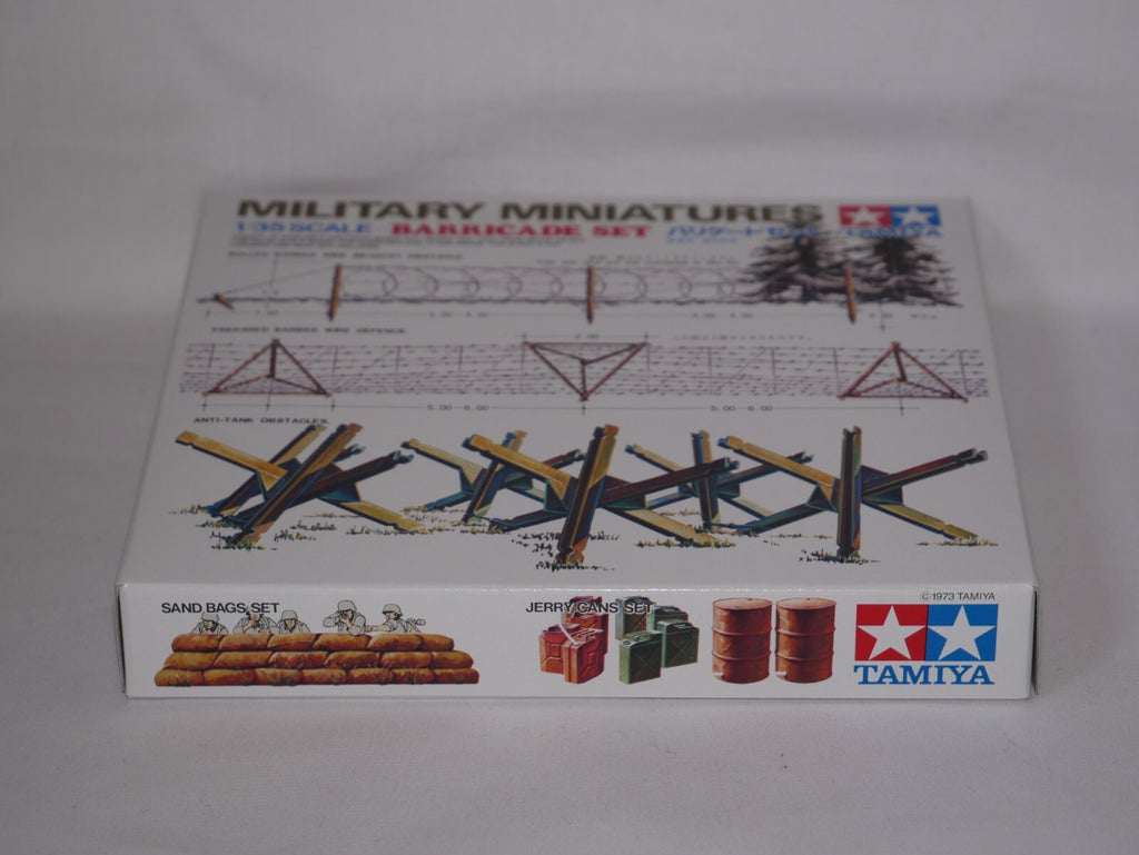 Tamiya Military Miniatures 1:35 Scale Plastic Tank Barricade Model Set - 35027