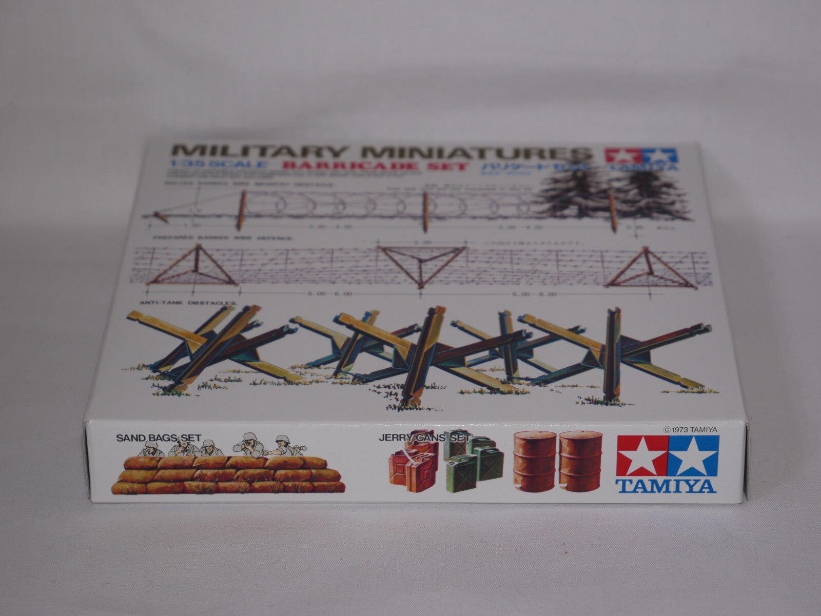 Tamiya Military Miniatures 1:35 Scale Plastic Tank Barricade Model Set - 35027