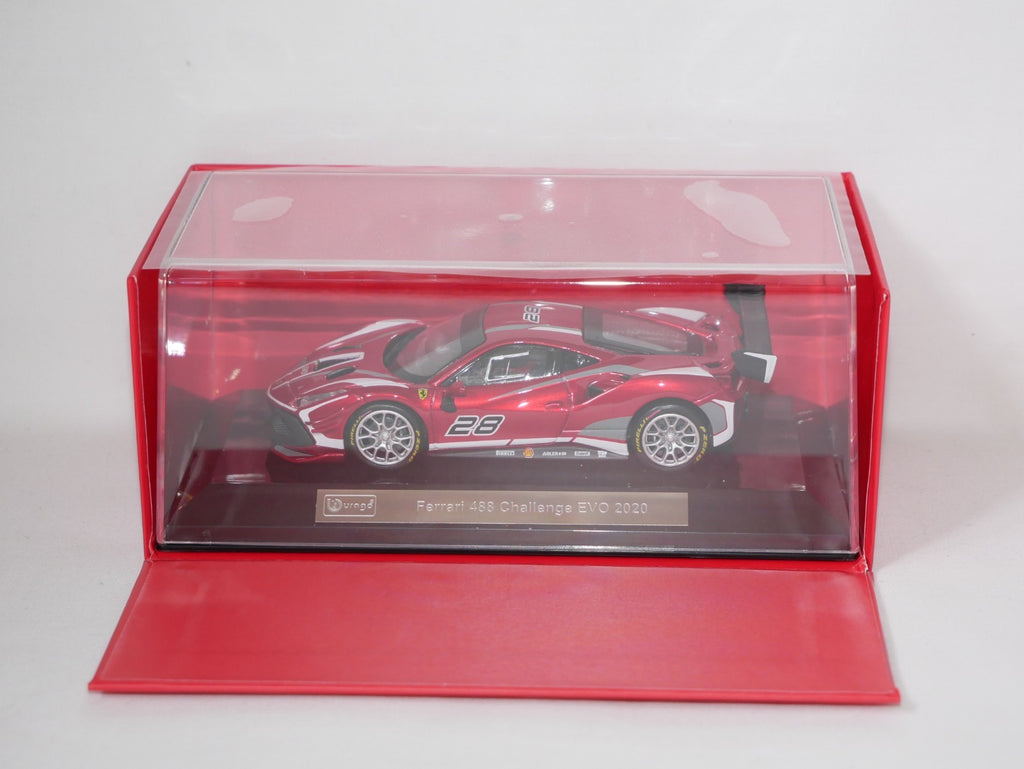 Burago 1:43 Scale Ferrari Racing 488 Challenge Evo Track Race Car 2020 #18-36309