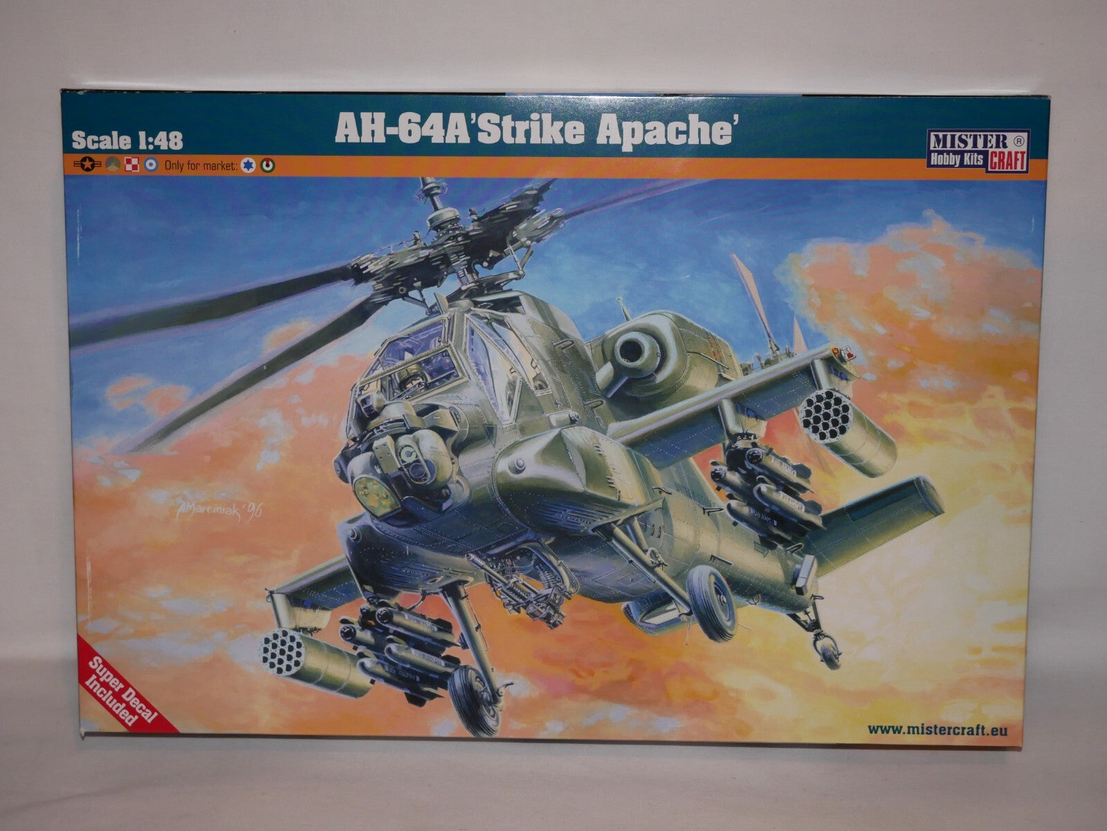 MisterCraft Hobby Kits 1:48 Scale (G-36) Boeing AH-64A 'Strike Apache' - 070366