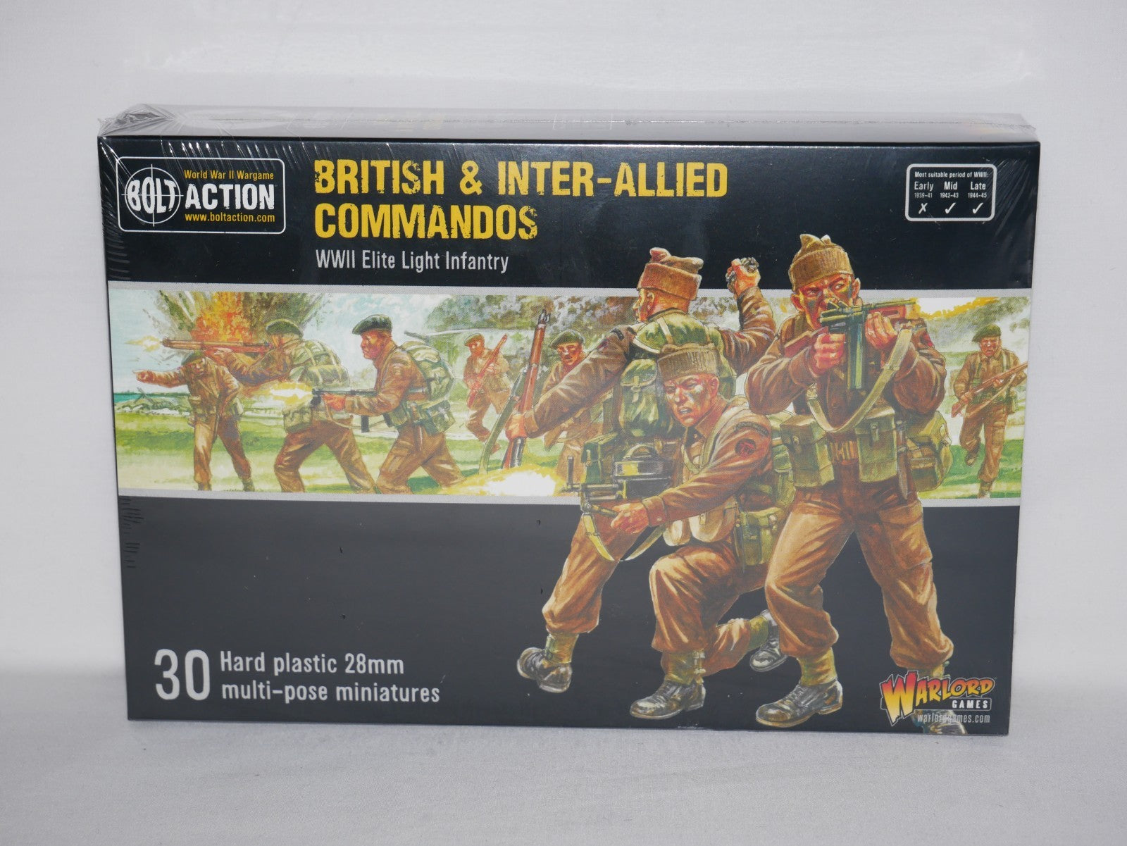 Warlord Games Bolt Action 1:56 Scale British & Inter-Allied Commandos 402011022