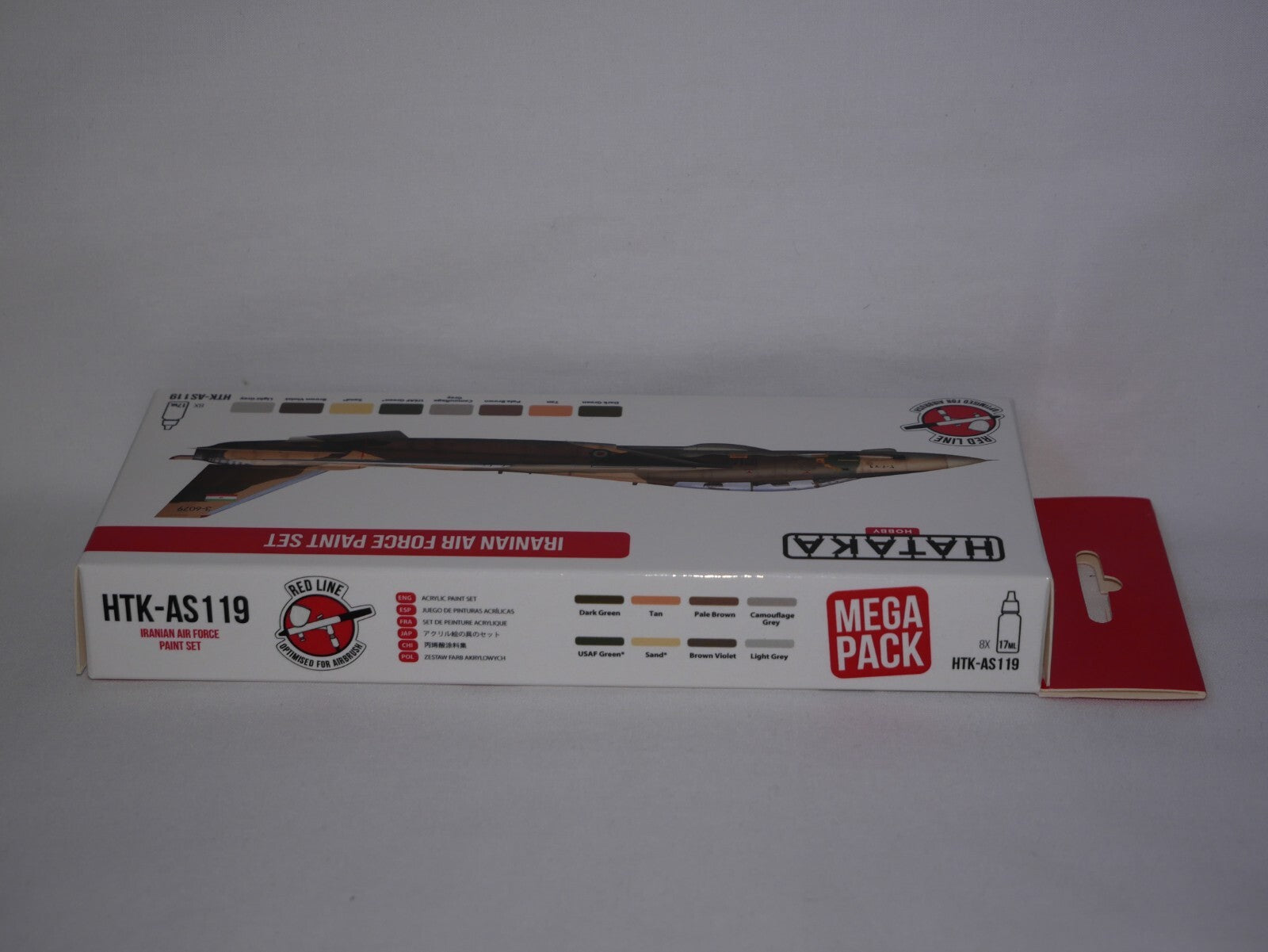 Hataka Red Line Optimised For Airbrush Iranian Air Force Paint Set - (HTK-AS119)