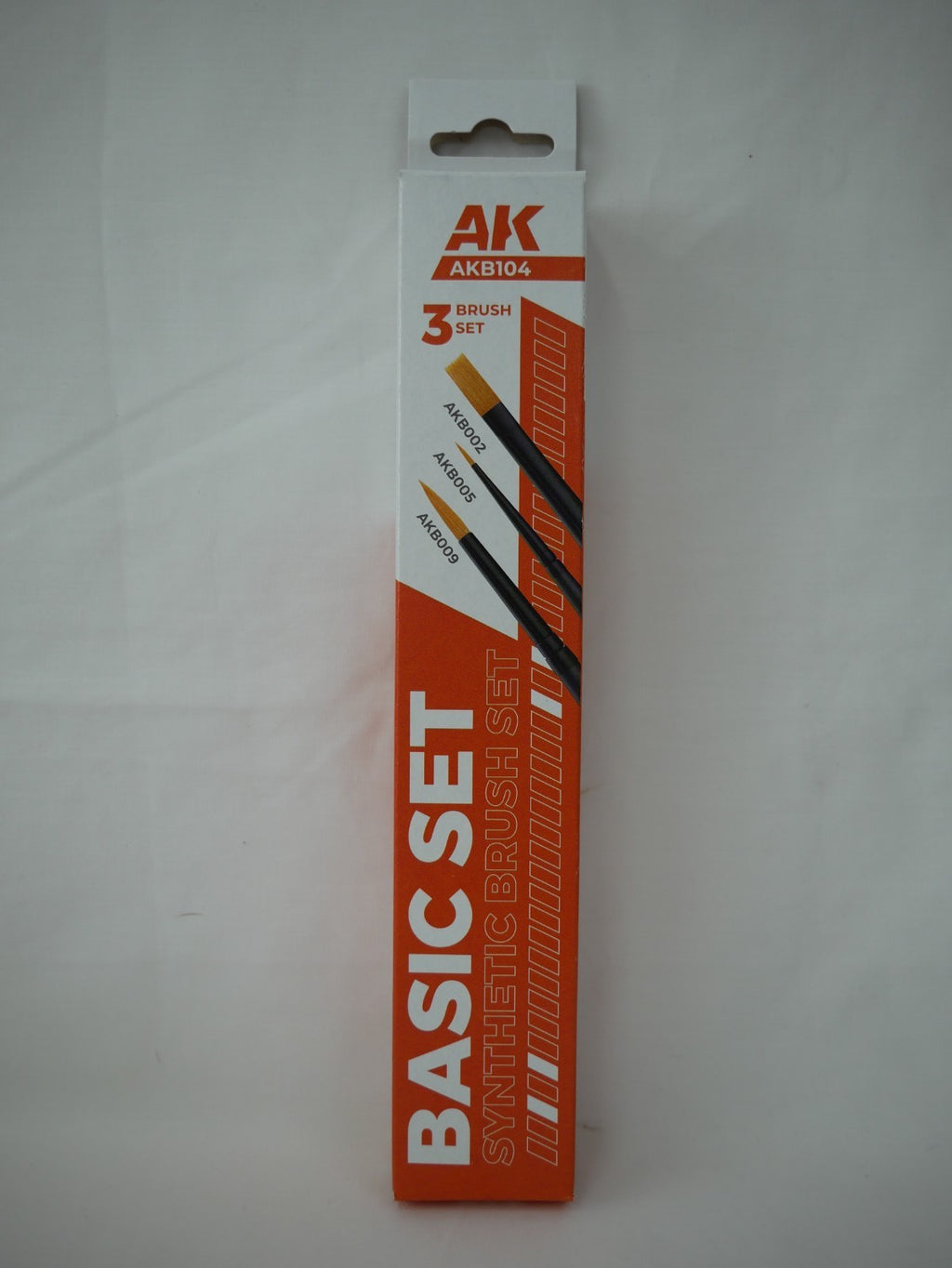 AK Interactive Basic Synthetic Hair 3 Piece Miniature Painting Brush Set - AKB104