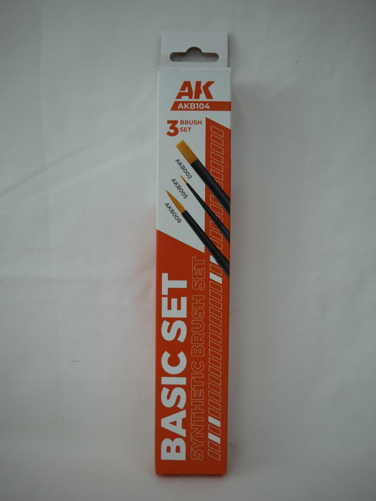 AK Interactive Basic Synthetic Hair 3 Piece Miniature Painting Brush Set - AKB104