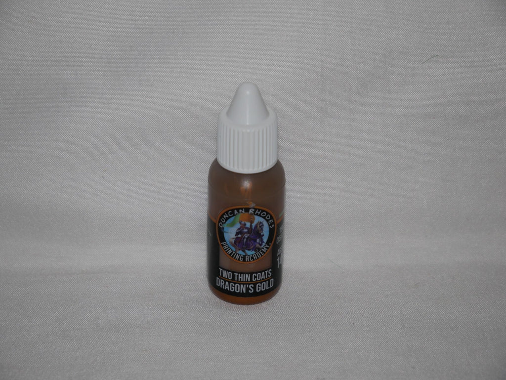 Duncan Rhodes Painting Academy 'Two Thin Coats' Dragon's Gold 15ml Dropper 10044