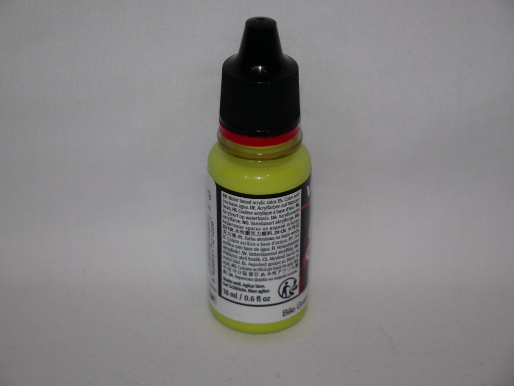 Vallejo Game Color Acrylic Range Bile Green 18ml/0.6 fl oz Dropper Bottle 72.122