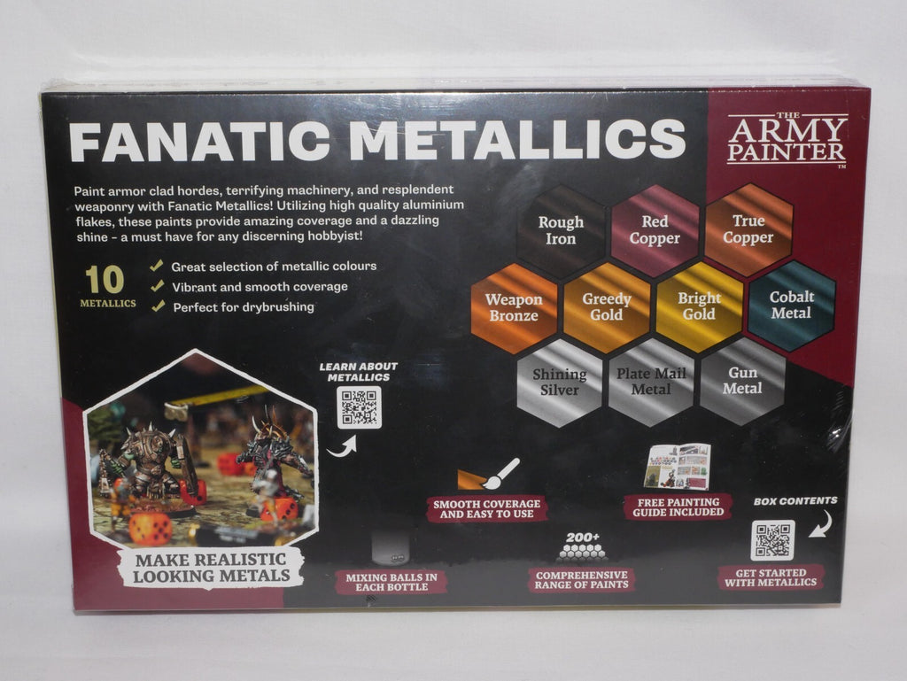 The Army Painter Warpaints Fanatic Range Metallics Paint Set (10 Colours) WP8069