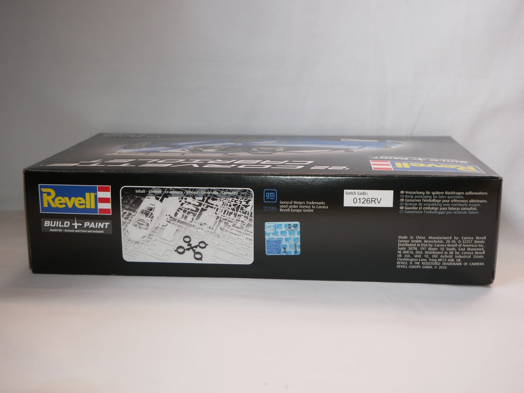 Revell 1:25 Scale Chevrolet Corvette C8 Cabriolet Sports Car Skill Level 3 07750