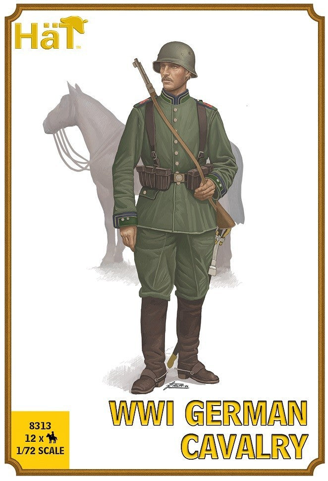 Hat Industrie 1:72 Scale World War 1 (WW1) German Cavalry Plastic Models - 8313