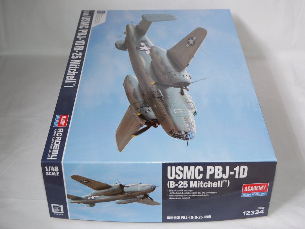 Academy 1:48 USMC PBJ-1D North American (B-25 Mitchell) Skill Level 4 - 12334