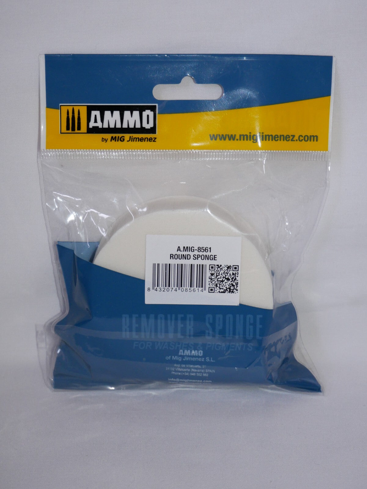 Ammo By Mig Jimenez Round Split Remover Sponge For Washes & Pigments A.MIG-8561