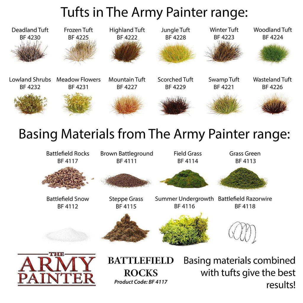 The Army Painter Battlefield Rocks For Miniature Gaming Bases 150ml Tub BF4117