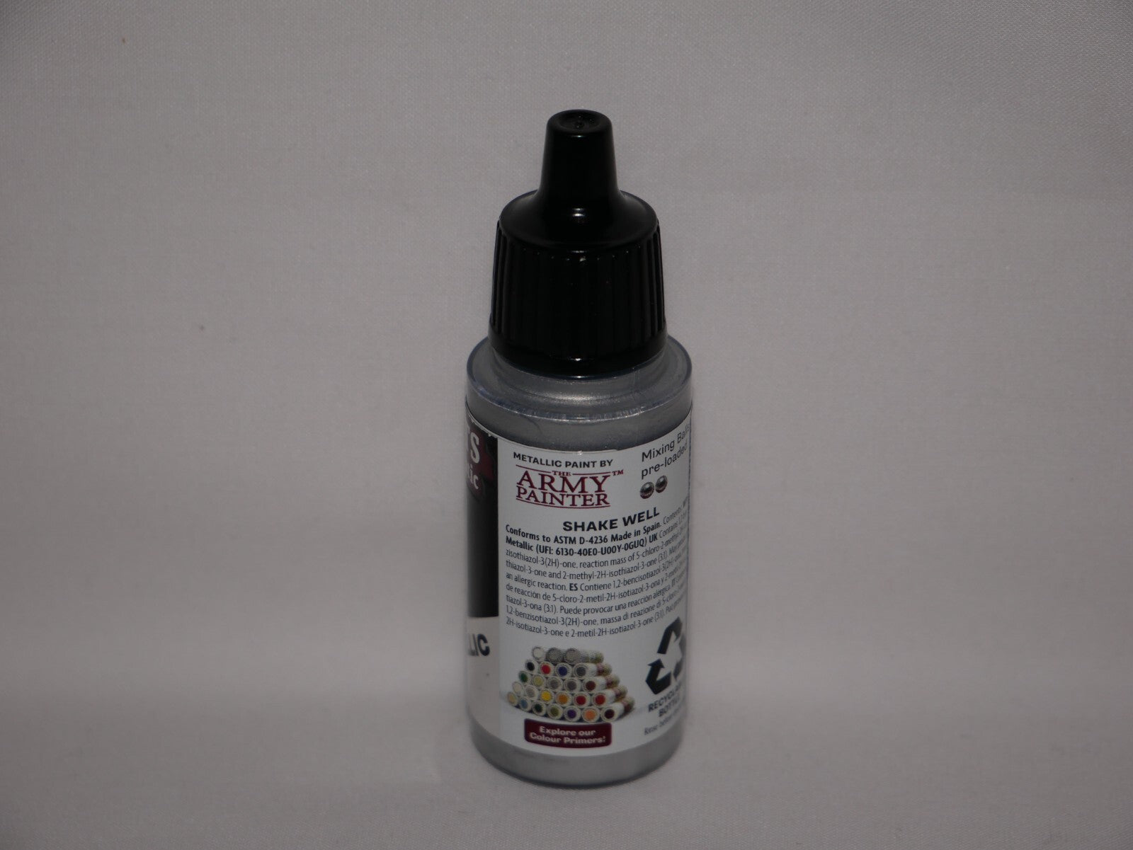 The Army Painter Warpaints Fanatic Shining Silver Metallic 18ml Bottle - WP3191