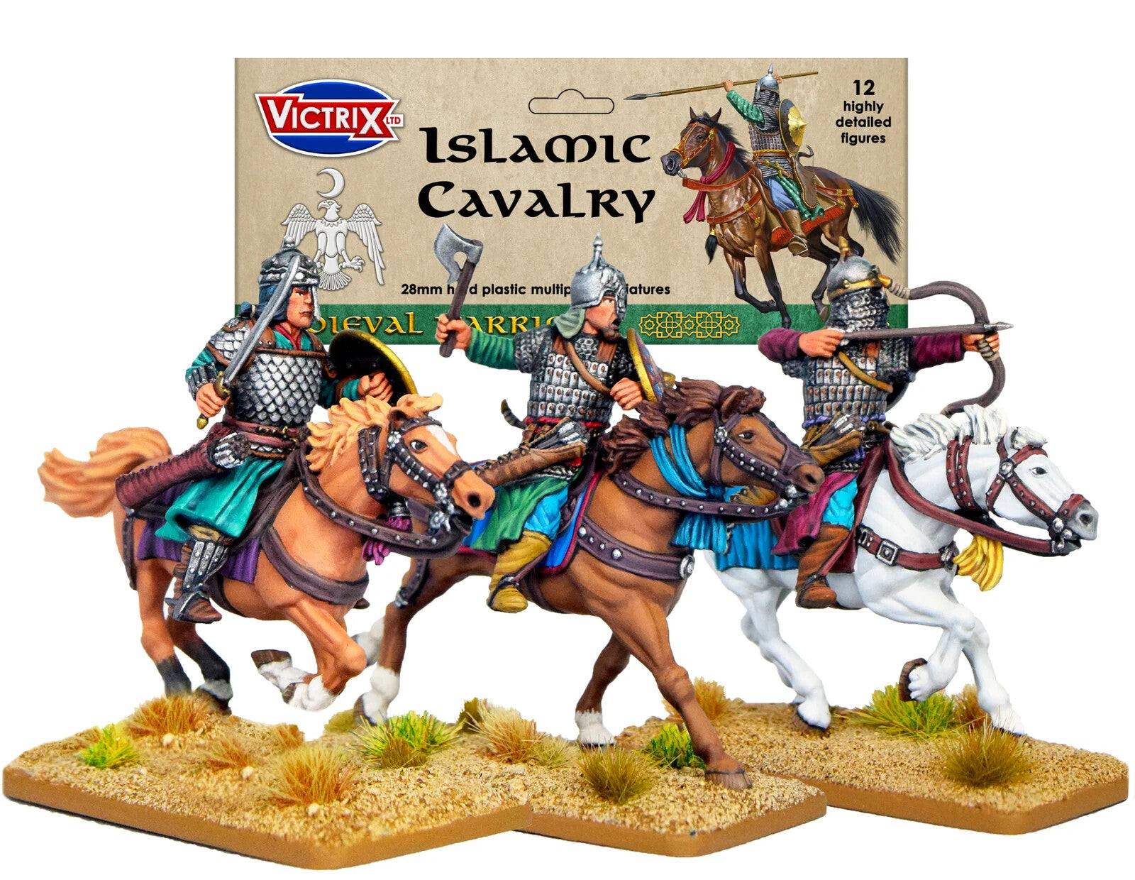 Victrix Medieval Warriors 28mm Scale Hard Plastic Islamic Cavalry Models VXM003